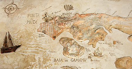 barragrande-mapa1 Mapa da península na recepção do Kiaroa