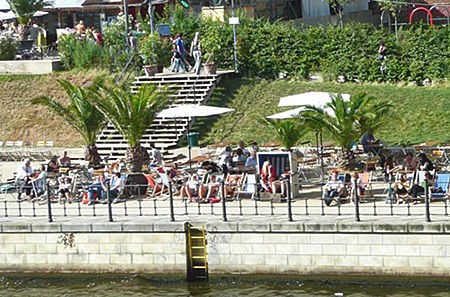 lu-berlim Berlim: prainha no Spree
