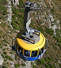 Cidade do Cabo: o bondinho da Table Mountain Cidade do Cabo: o bondinho da Table Mountain