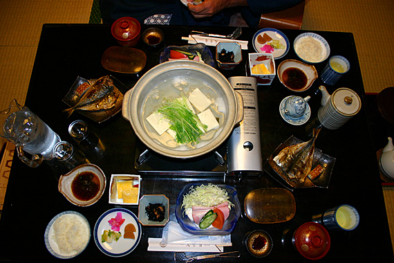 Uma das etapas do kaiseki Uma das etapas do kaiseki