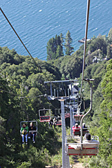O teleférico do Cerro Campanario O teleférico do Cerro Campanario