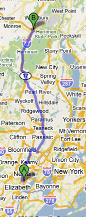 De Newark ao Woodbury De Newark ao Woodbury