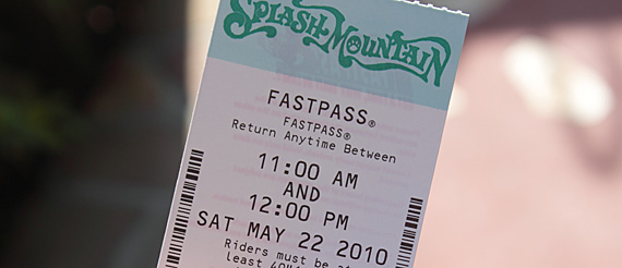O Fast Pass pra Splash Mountain O Fast Pass pra Splash Mountain