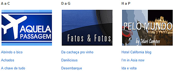 Viaje nesses blogs Viaje nesses blogs