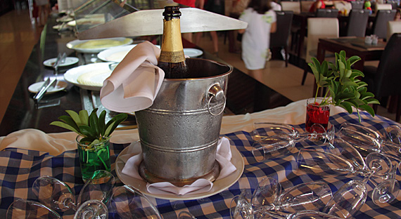 Champagne no café Champagne no café