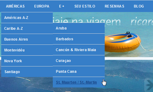 Como chegar à página de St. Maarten no VnV Como chegar à página de St. Maarten no VnV