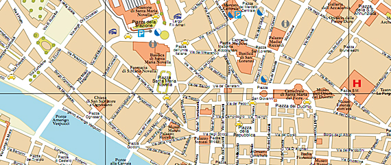 Mapa de Florença Mapa de Florença
