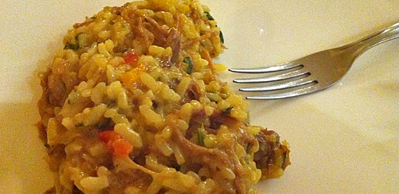 Risoto de pato no tucupi, no Banzeiro Risoto de pato no tucupi, no Banzeiro