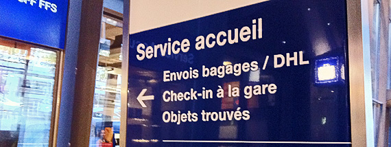 Fast baggage, Lausanne