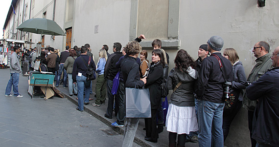 Accademia: fila dos sem-hora marcada Accademia: fila dos sem-hora marcada