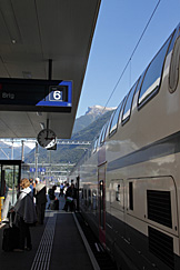 Baldeação em Spiez Baldeação em Spiez
