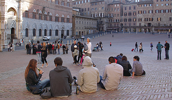 Entardecer em Siena Entardecer em Siena