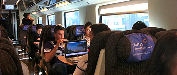 Interior de um Eurostar AV Frecciarossa