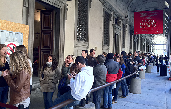 Fila na Galleria Uffizzi Fila na Galleria Uffizzi