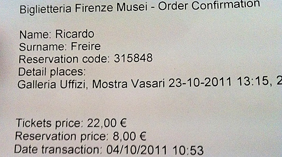 Reserva na Galleria Uffizzi Reserva na Galleria Uffizzi