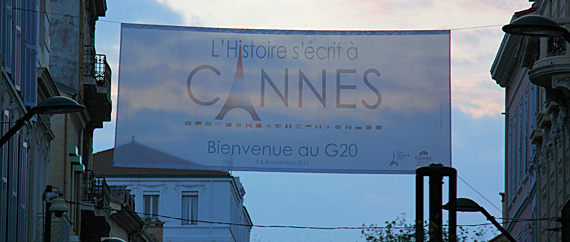 Cannes às vésperas do encontro do G20 Cannes às vésperas do encontro do G20
