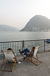 Lugano; Monte San Salvatore ao fundo