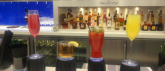 Luxury Bar no Sky Club da Delta Luxury Bar no Sky Club da Delta