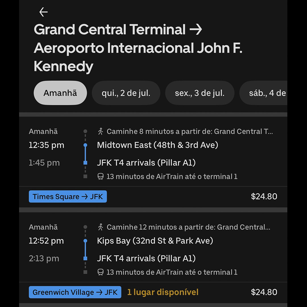 Chegando em Nova York: transporte de/para o aeroporto JFK 14 Chegando em Nova York: transporte de/para o aeroporto JFK 6
