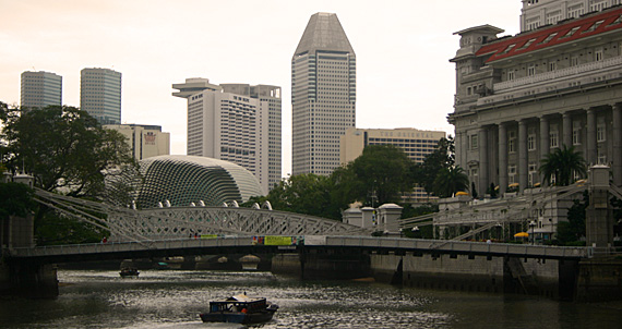 Cingapura: o centro visto do rio