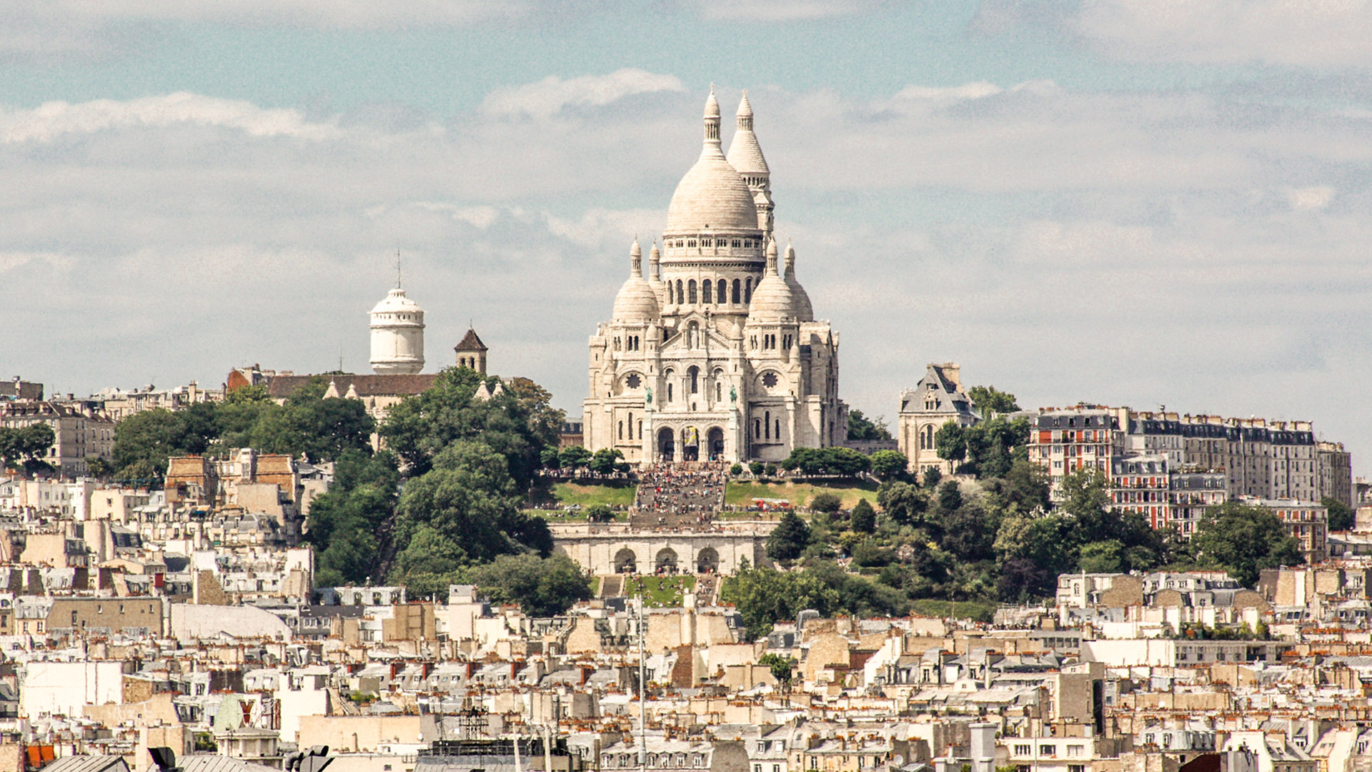 Paris do alto: Sacré-Coeur vista do Beaubourg