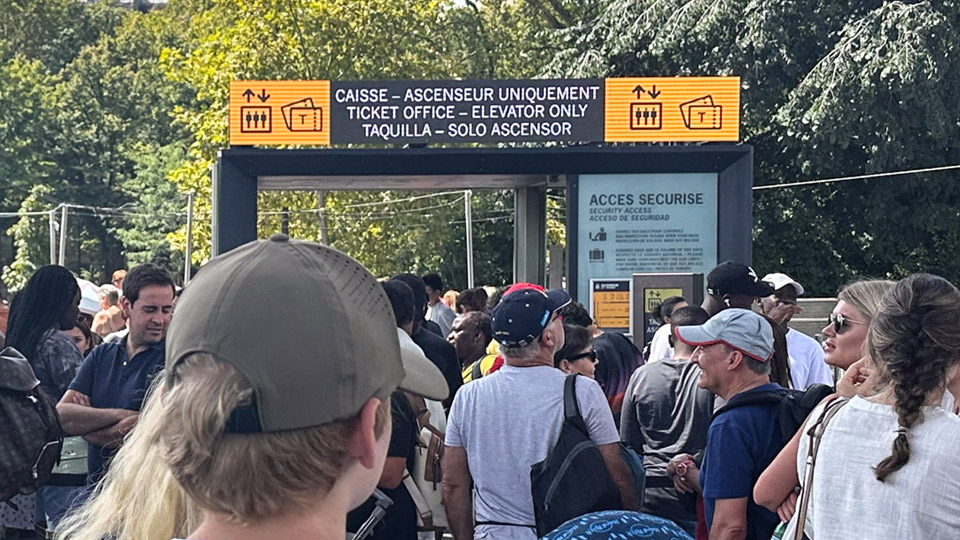 Torre Eiffel: bilheteria elevador