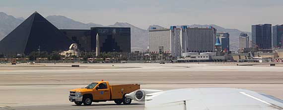 Las Vegas: vista do avião