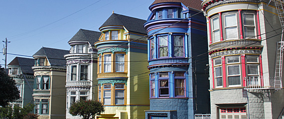 Painted Ladies na Central Avenue, San Francisco