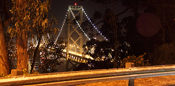 Bay Bridge e San Francisco vistos da Treasure Island