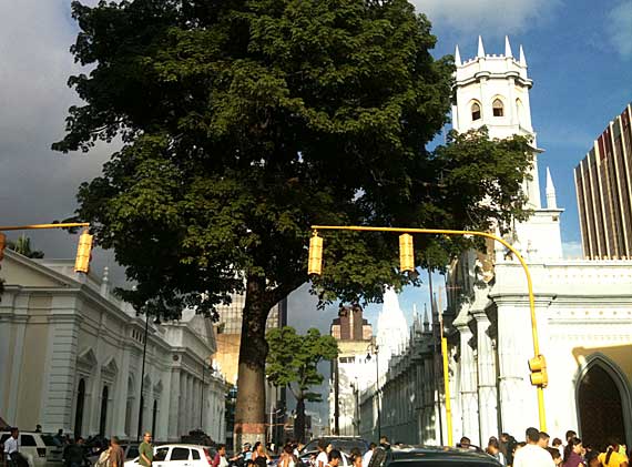 Chegando à Praça Bolívar