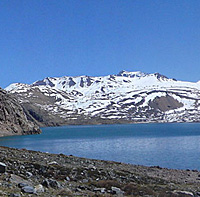 Lago no Cajón de Maipo, Chile