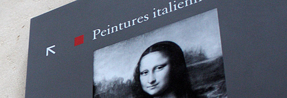A caminho da Mona Lisa no Louvre
