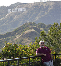 Letreiro de Hollywood visto do Observatório Griffith, Los Angeles