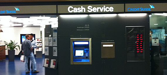 ATM na estação de trem