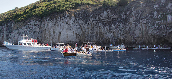 Capri: entrada da Gruta Azul
