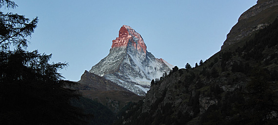 Matterhorn ao nascer do sol