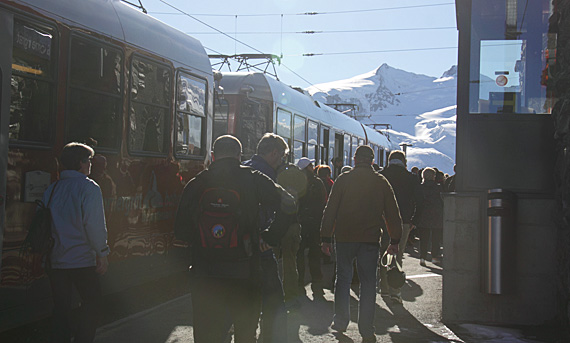 Desembarcando em Gornergrat