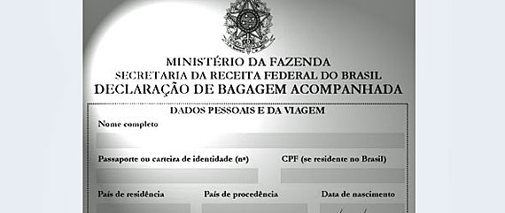 Declaração de bagagem acompanhada