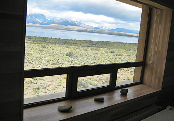 Tierra Patagonia: janela do quarto