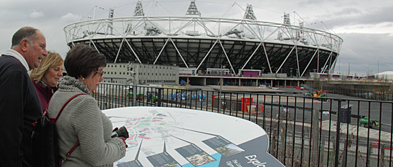 The ViewTube, Londres: mirante para o Estádio Olímpico