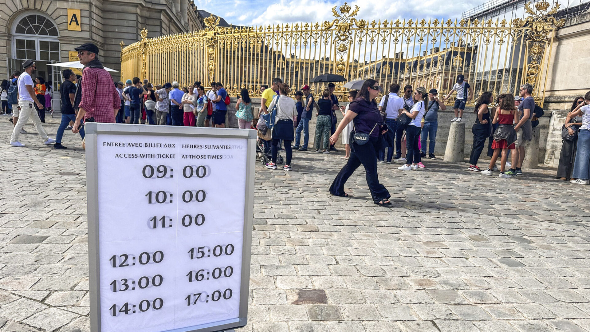 Hora marcada em Versailles