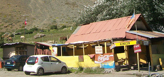 Chegada em Baños Morales