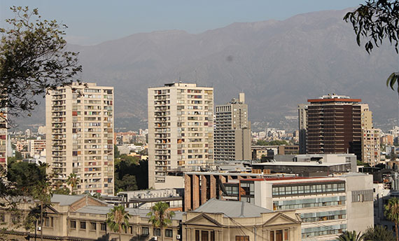 Vista do Cerro Santa Lucía