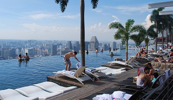 Piscina do Marina Bay Sands