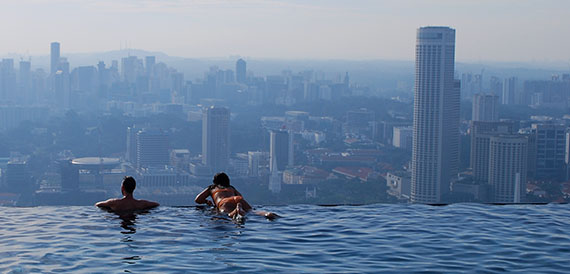 Piscina do Marina Bay Sands