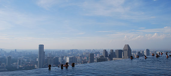 Piscina do Marina Bay Sands