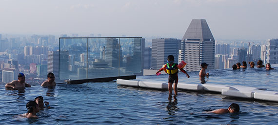 Piscina do Marina Bay Sands