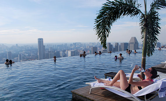 Piscina do Marina Bay Sands