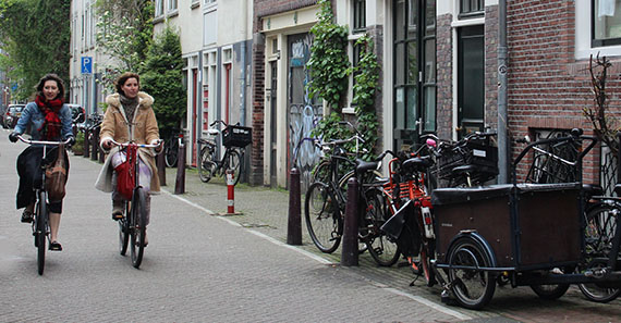 Pedalando no Jordaan, Amsterdã