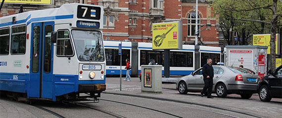 Tram em Amsterdã